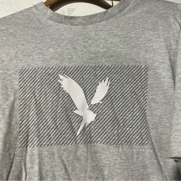 American Eagle Graphic Tee Super Soft Gray Size XL - Picture 3 of 4